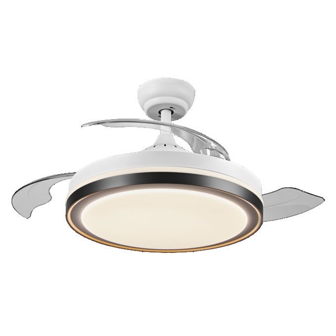 Ceiling Fan Retractable 1070 66W White