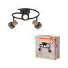 Decor Spot Cork GU10 Black Spiral 3x3.4W 927 DIM