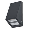 ENDURA Style USB Wall Step Slim Sensor IP44 Dark Grey