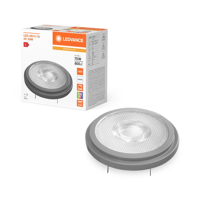 LED AR111 75 24° DIM S 11.7W 940 G53