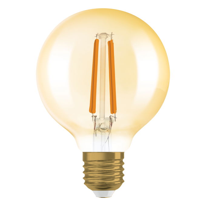 Vintage 1906 Globe 95 55 Filament DIM 6.5W 824 Gold E27