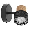 Decor Spot Cork GU10 Black 1x3.4W 927 DIM