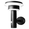 ENDURA Style Solar Wall Sensor Double Circle 6W Black