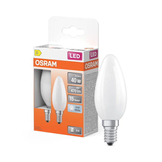 LED Star Classic B 40 Filament 3.4W 840 Frosted E14