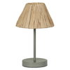 Decor Raffia Table E27 Green UK