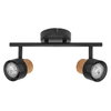 Decor Spot Cork GU10 Black 2x3.4W 927 DIM