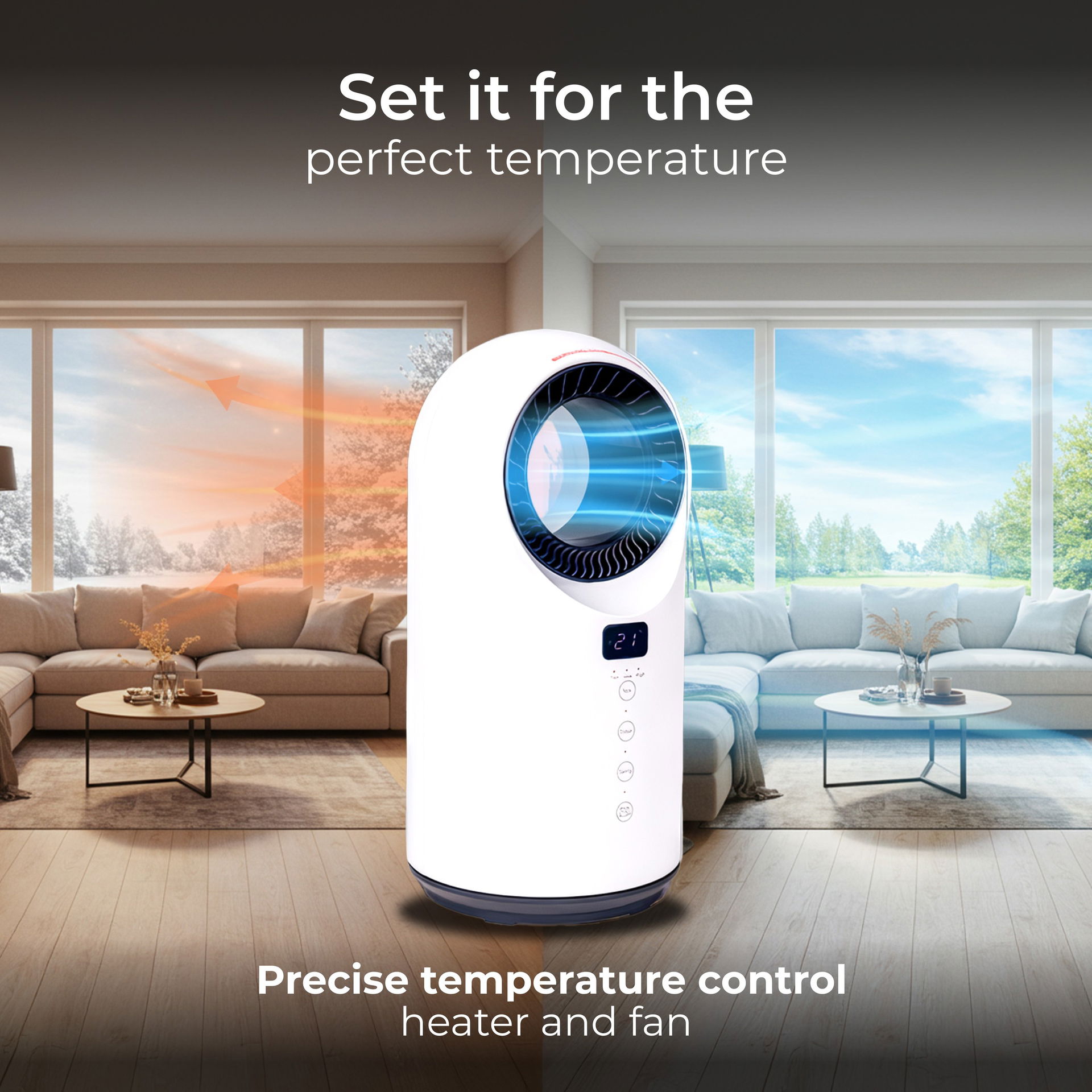 Breeze Bladeless Heater and Fan
