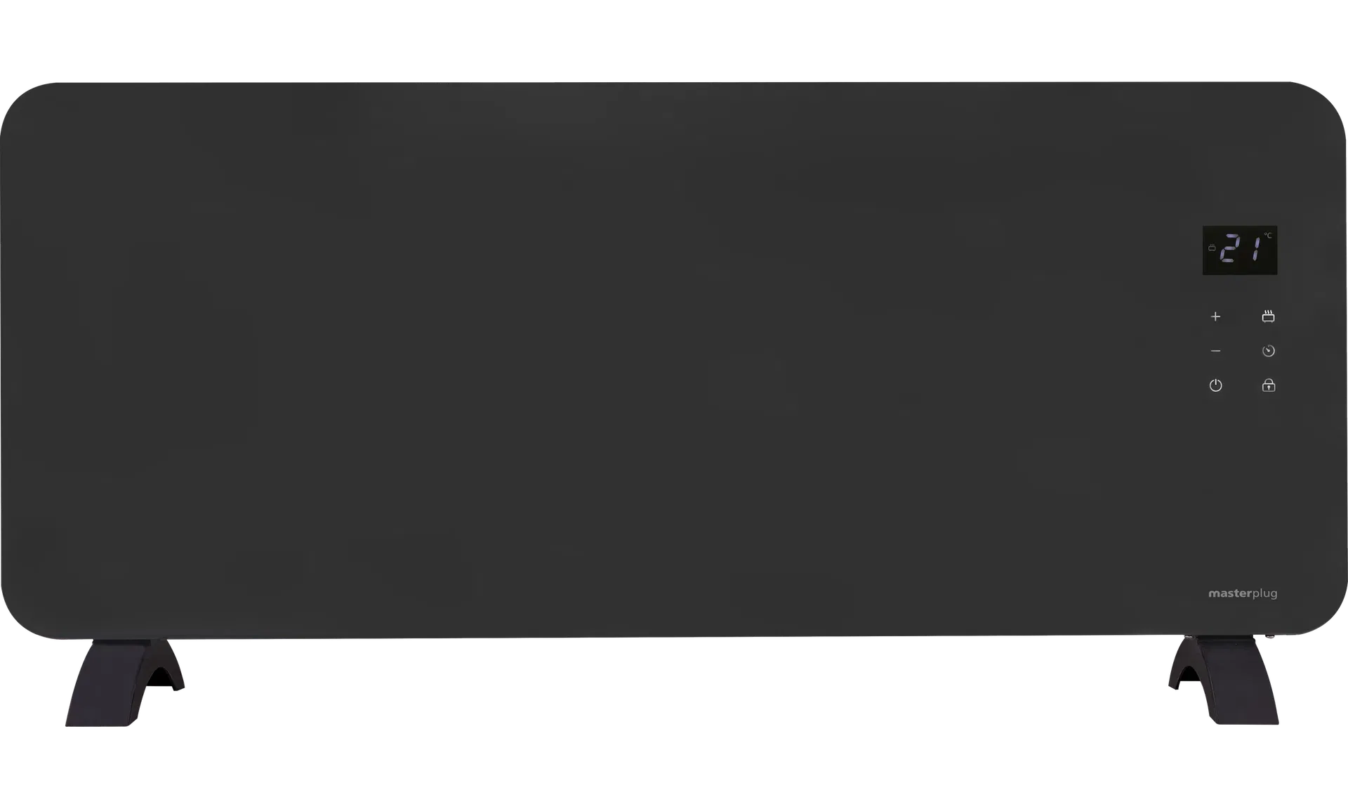 Auraline Black Glass Panel Heater