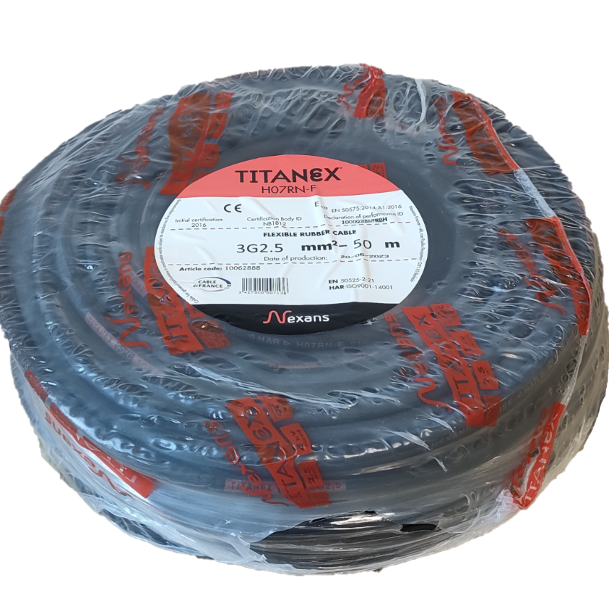Nexans H07RN-F TITANEX 3G2.5 C50m