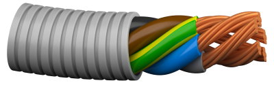 Flexrör 16/FQ Pure 5G1,5 Tvinnad