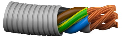 Flexrör 20/FQ Pure 6G1,5 Tvinnad
