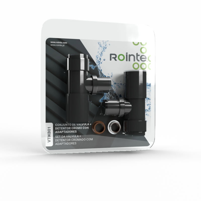 Valve + Lockshield + Adapter Kit