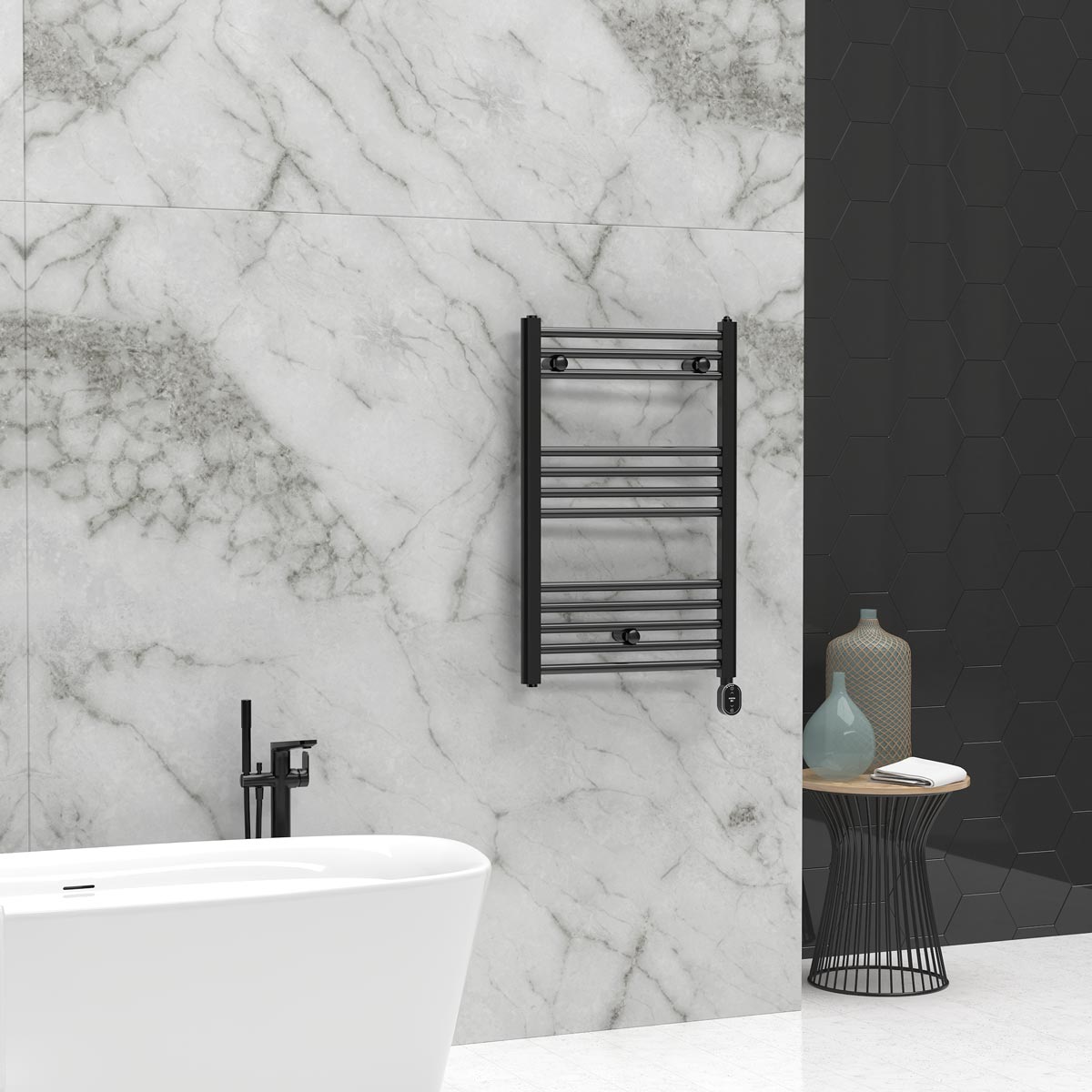 Elba Oval WiFi Low-Consumption Electric Towel Rail