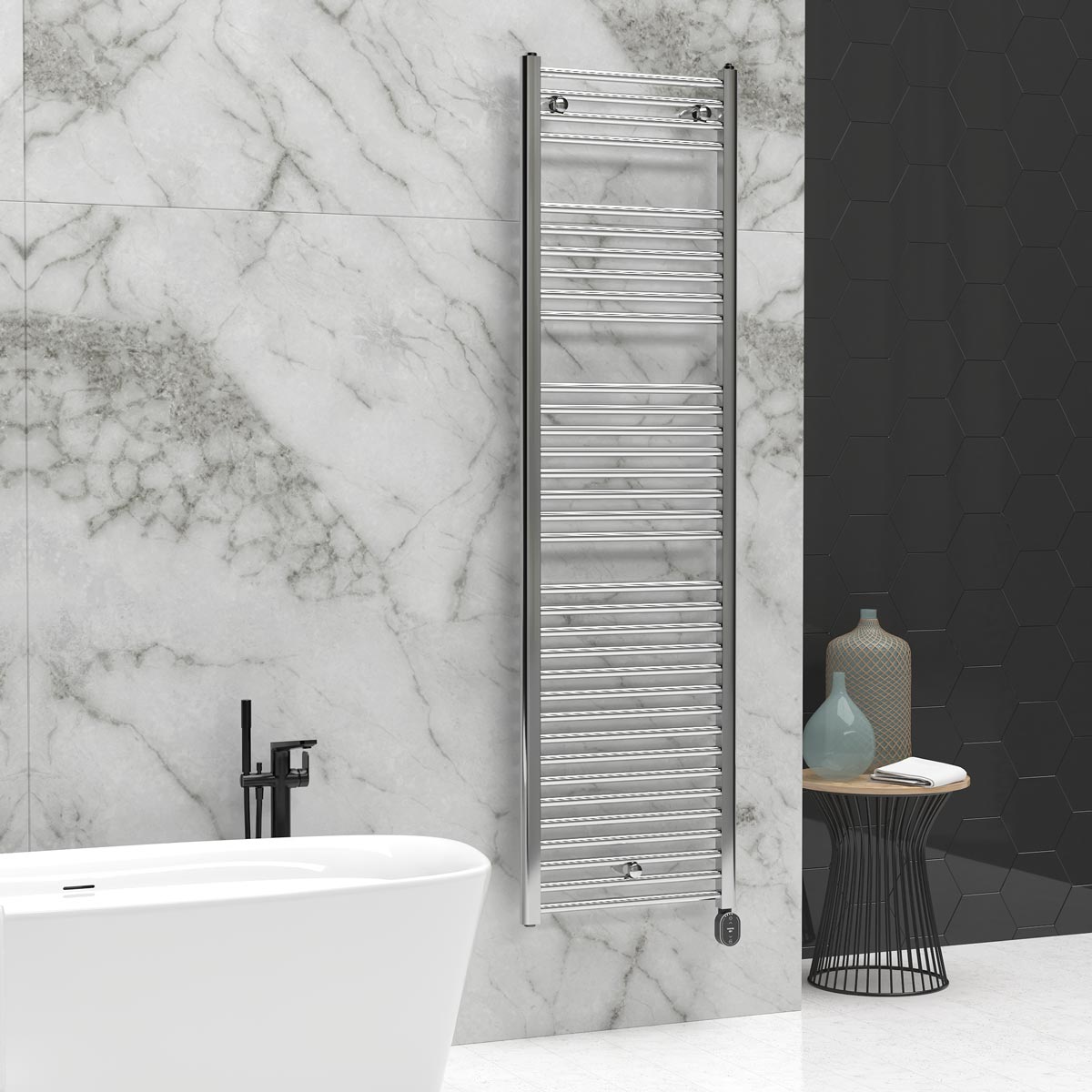 Elba Oval WiFi Low-Consumption Electric Towel Rail