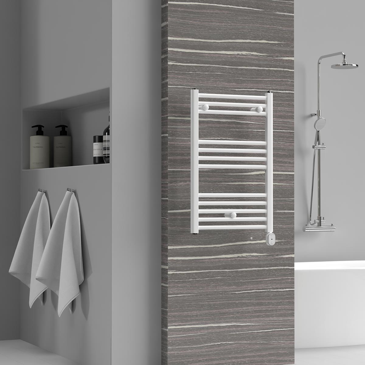 Elba Oval Digital Low Consumption Electric Towel Rail