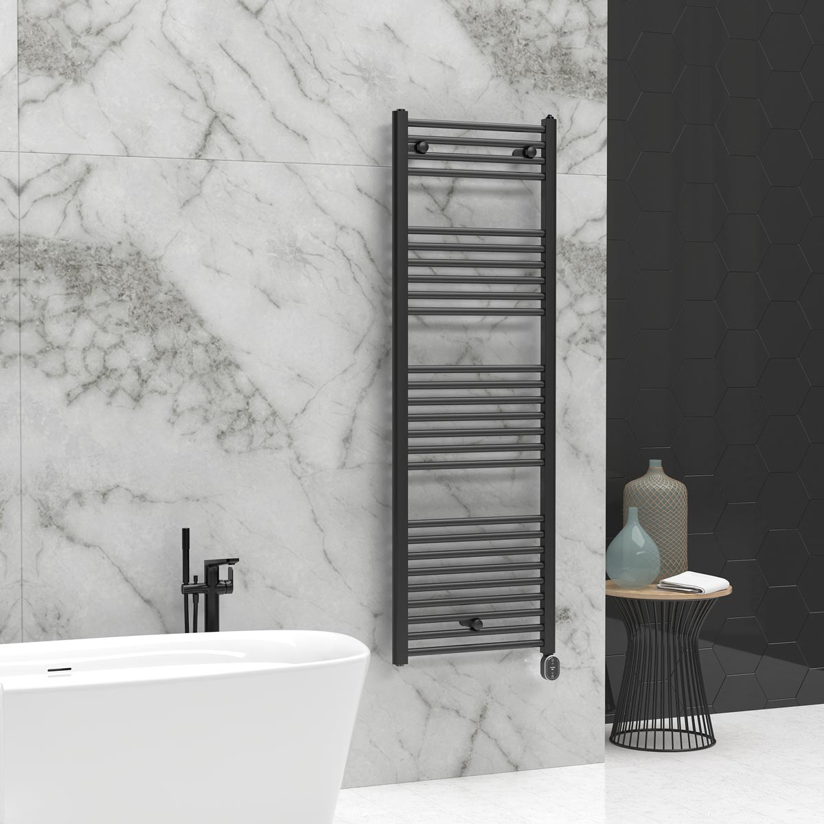 Elba Oval WiFi Low-Consumption Electric Towel Rail
