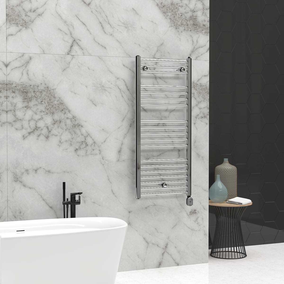 Elba Oval WiFi Low-Consumption Electric Towel Rail