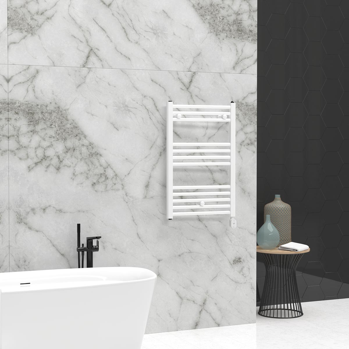 Elba Oval WiFi Low-Consumption Electric Towel Rail
