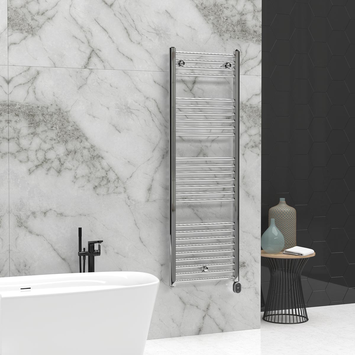 Elba Oval WiFi Low-Consumption Electric Towel Rail