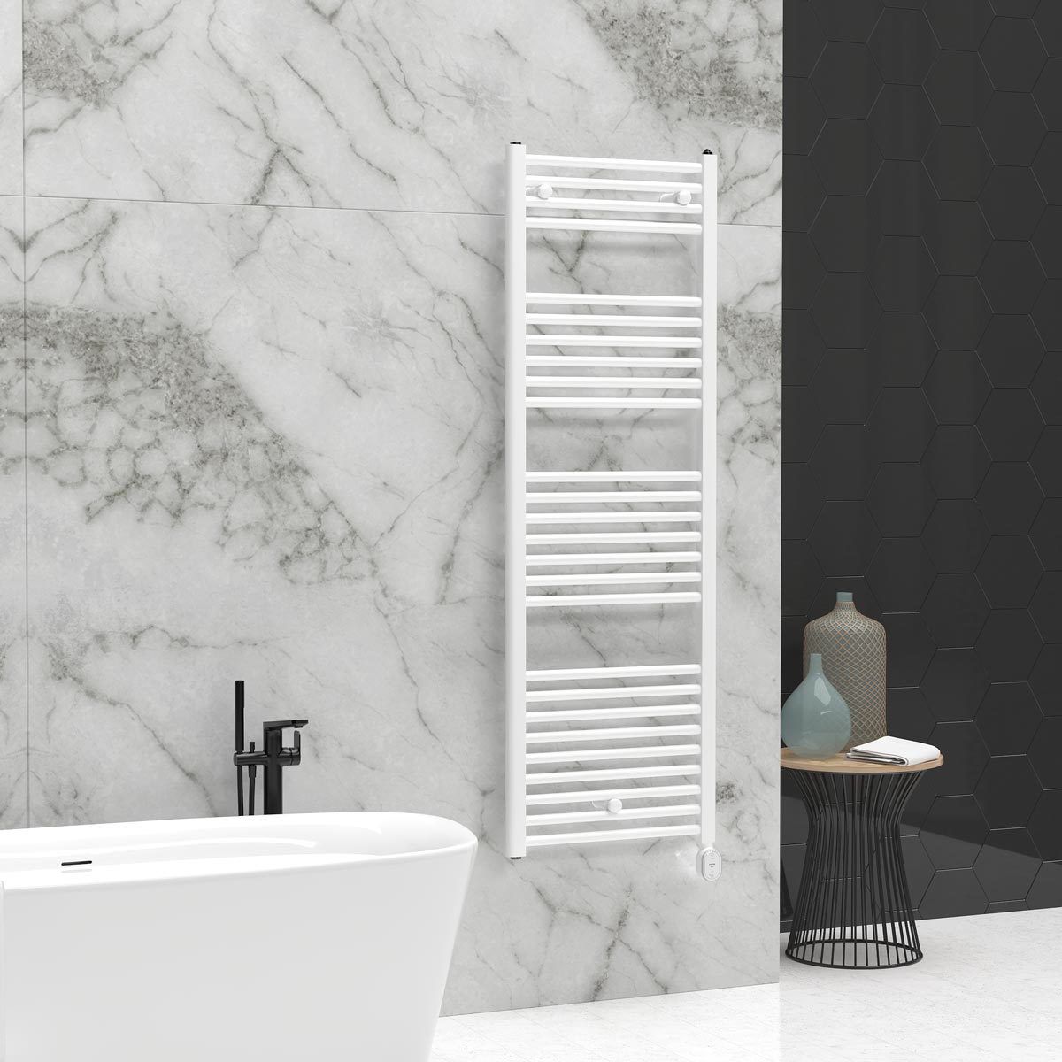 Elba Oval WiFi Low-Consumption Electric Towel Rail